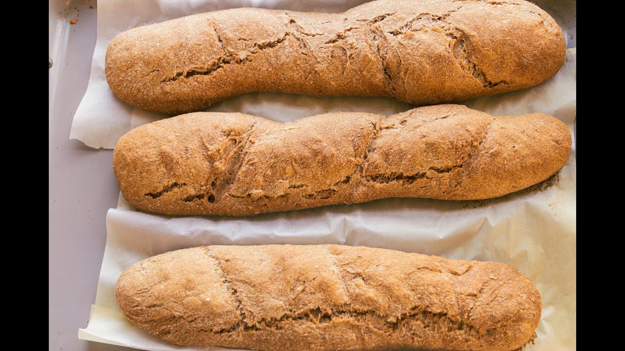 Freshly milled baguettes recipe