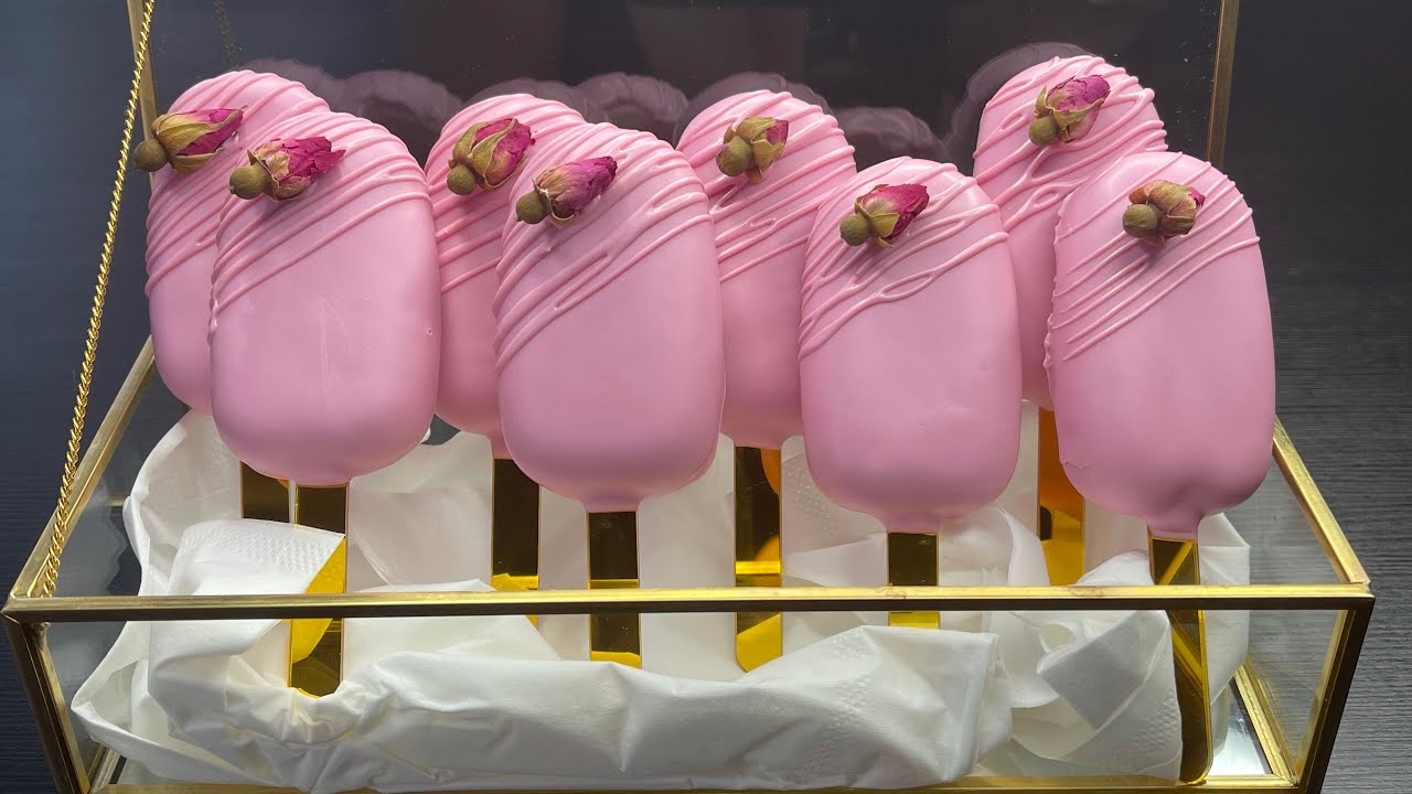 Magnums cake rose girly hyper facile - La recette pour les nuls !