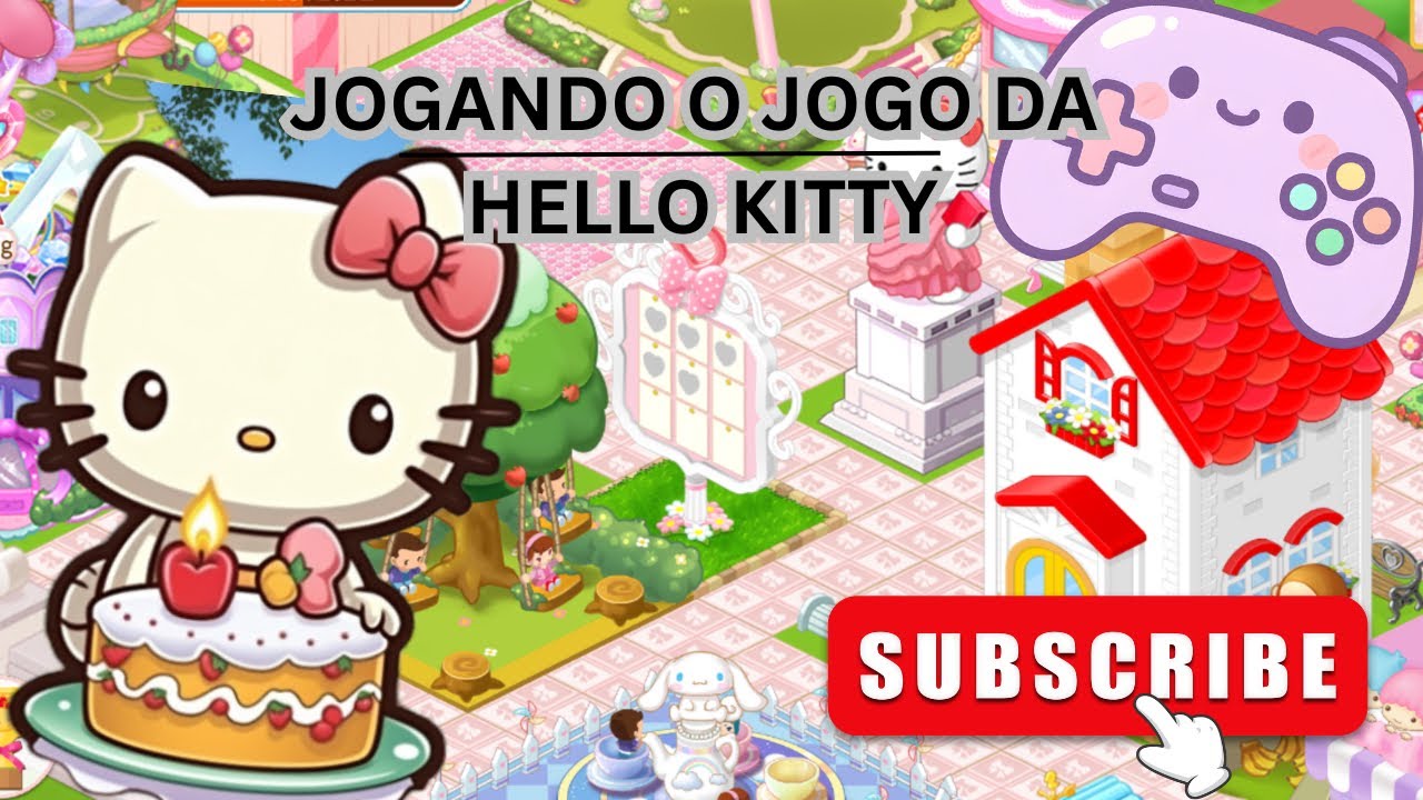 JOGANDO O JOGO DA HELLO KITTY SERA QUE DEU CERTO? #hellokitty 