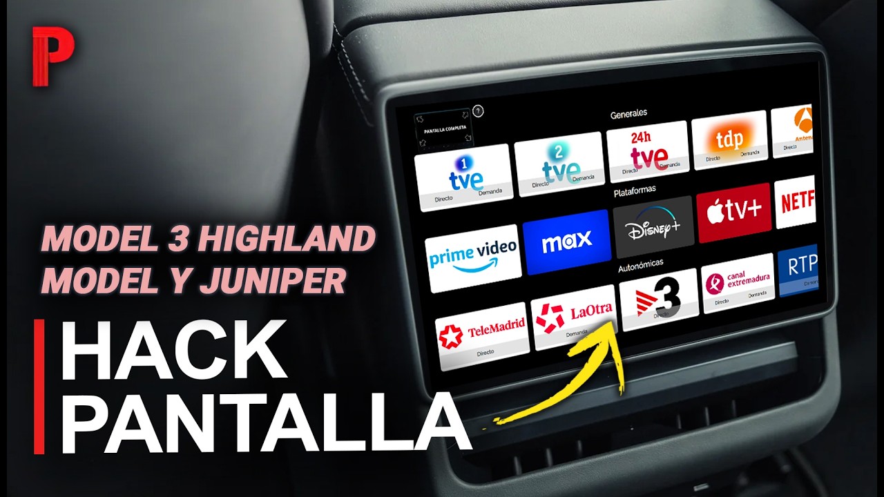 Tu TESLA Puede Hacer MUCHO MÁS: Desbloqueo de Pantalla Trasera (Highland/Juniper) + 4 Webs Brutales