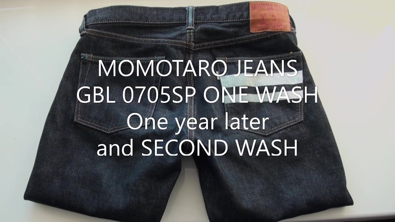 MOMOTARO JEANS GBL 0705SP ONE WASH One year later and SECOND WASH