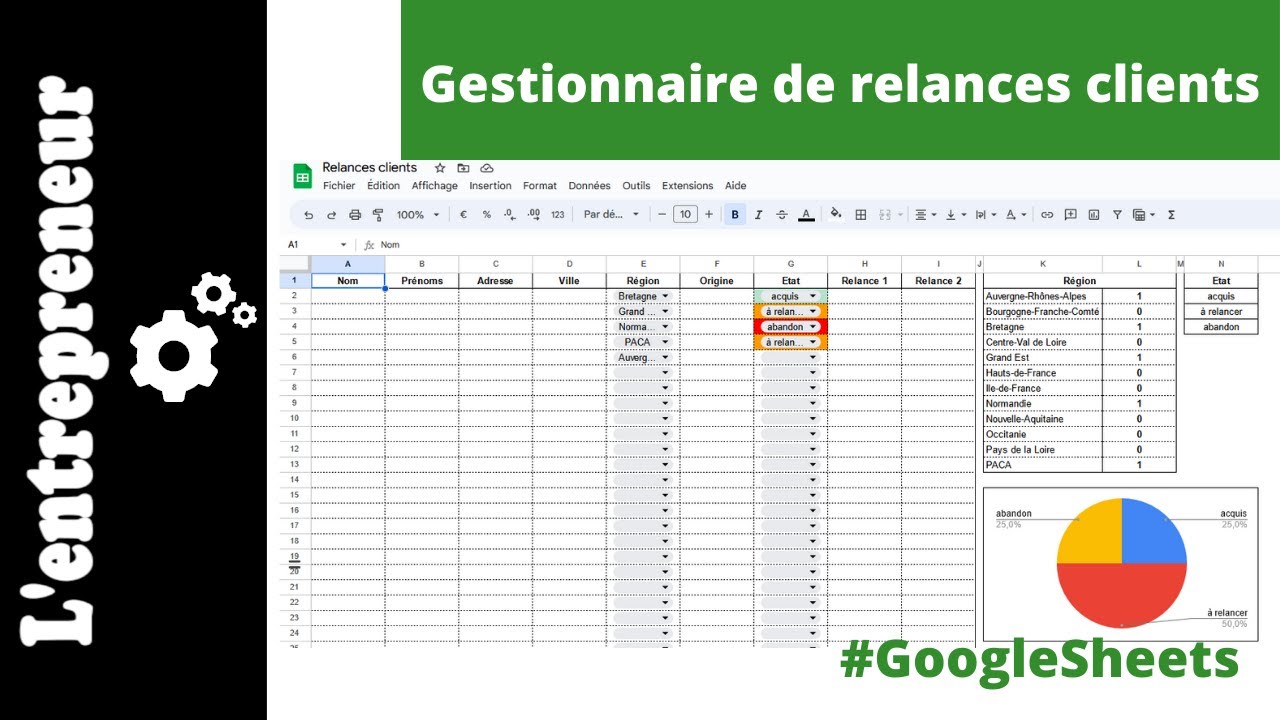 Gestionnaire de RELANCES CLIENTS