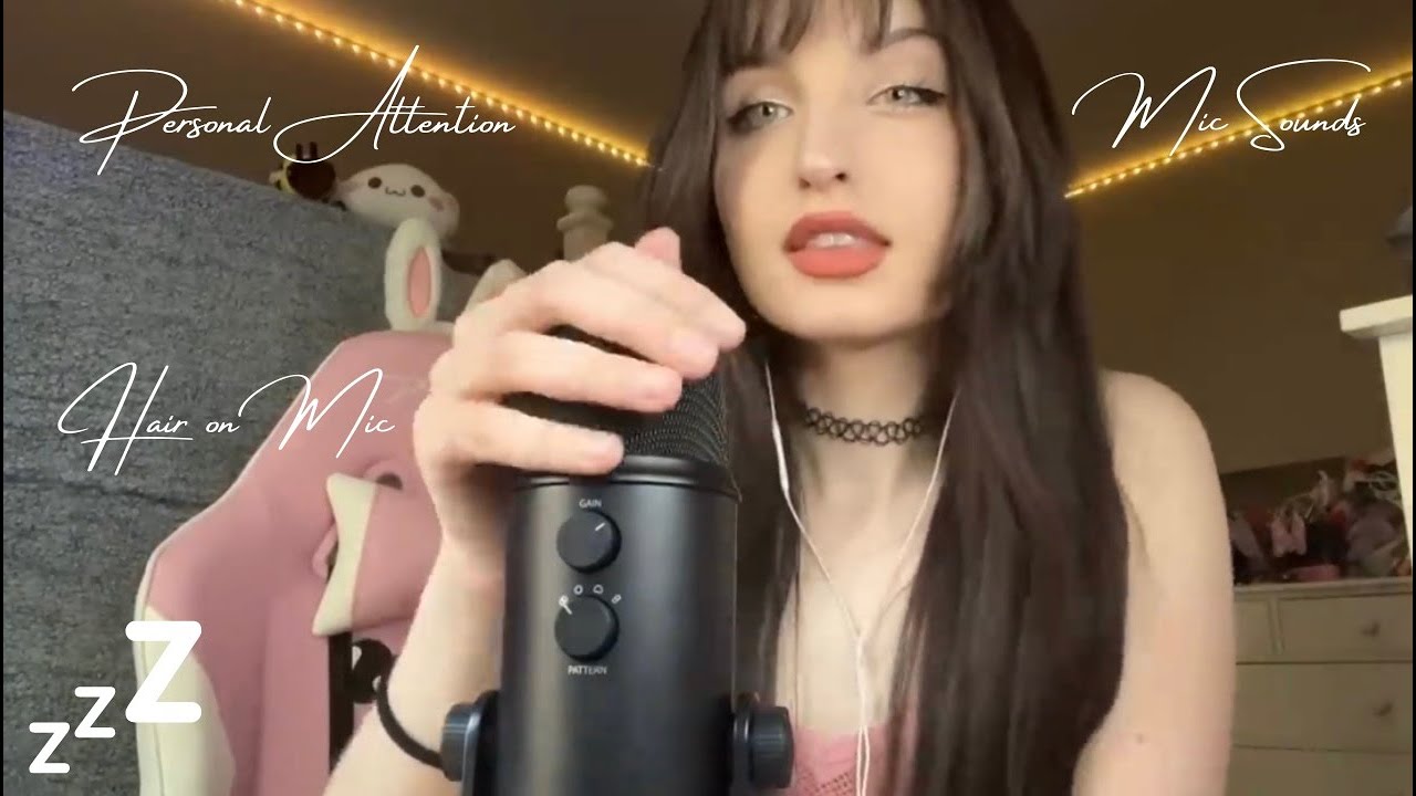 Beebee ASMR Hair on Mic Compilation | Personal Attention, Mouth Sounds, Mic Sounds, Up Close