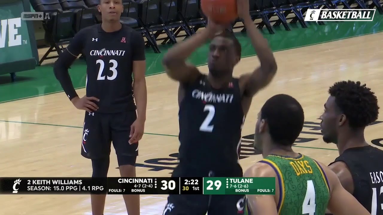 Men's Basketball Highlights: Cincinnati 64, Tulane 61 (Courtesy ESPN+)