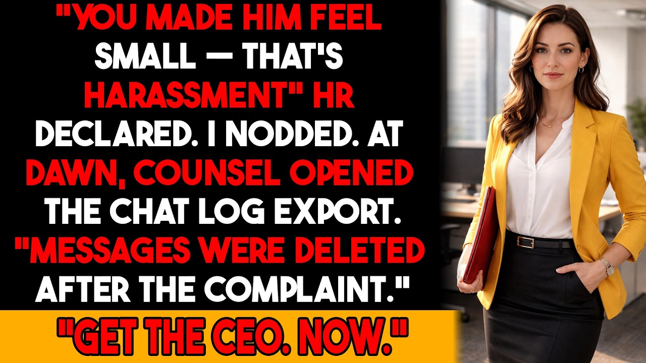 HR Said I “Harassed” Him—Then Legal Opened the Deleted Chat Logs