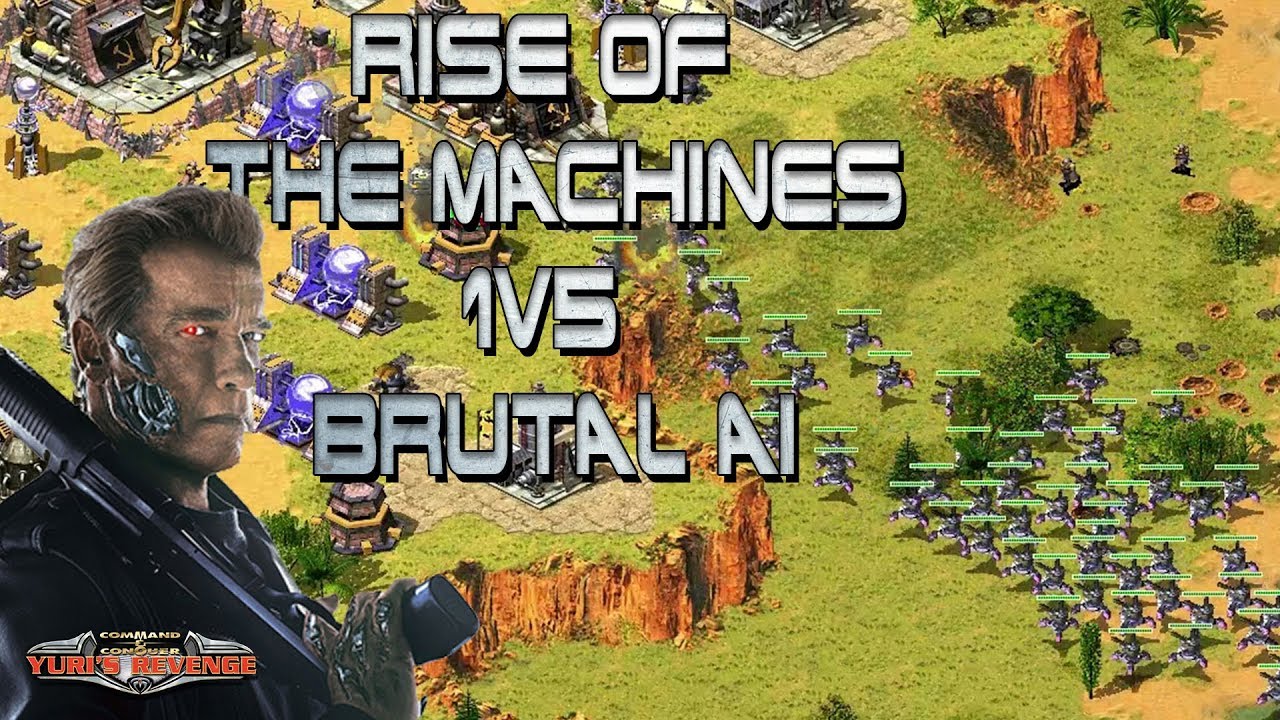 ROBOT WARS - 1v5 BRUTAL AI ( Command & Conquer - Yuris Revenge )