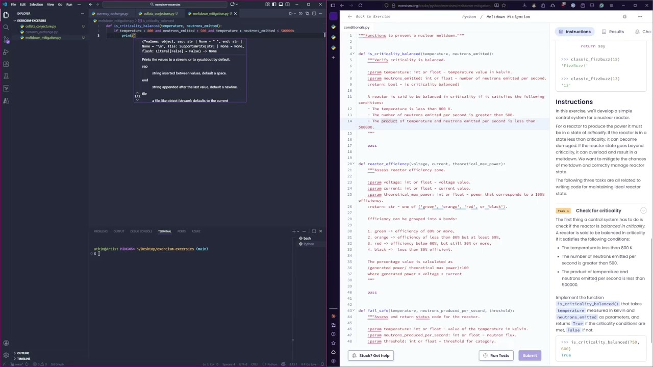 Exercism - Meltdown Mitigation