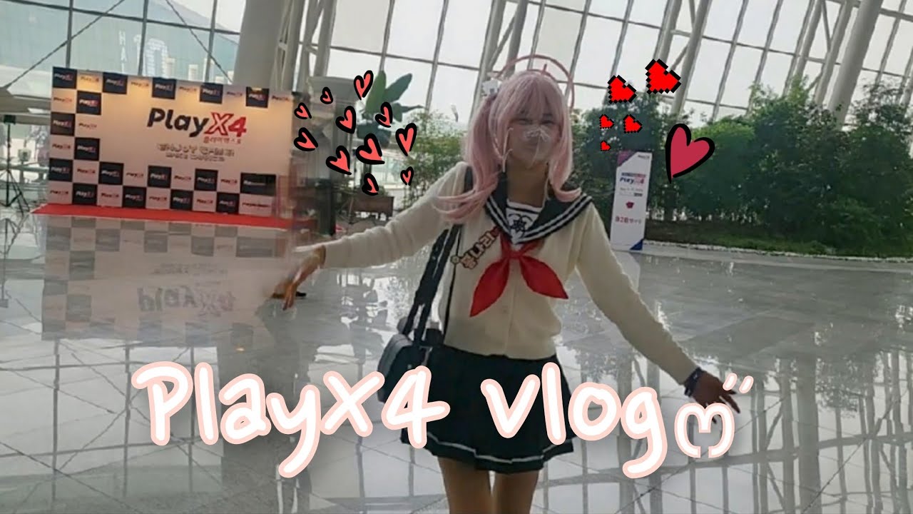 플레이엑스포 vlog | playx4 vlog | 스티커사진 | 인생네컷 | 푸드트럭 | 먹방 | 펌프 | 농구 게임 | 철권8 | 코스프레 | 블루아카이브 | 니케 | 추억의게임