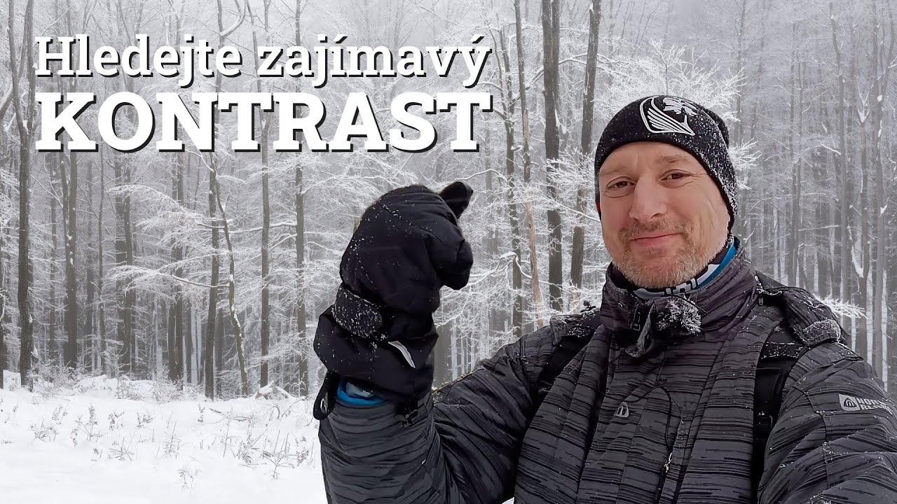 Zimní krajina plná kontrastů