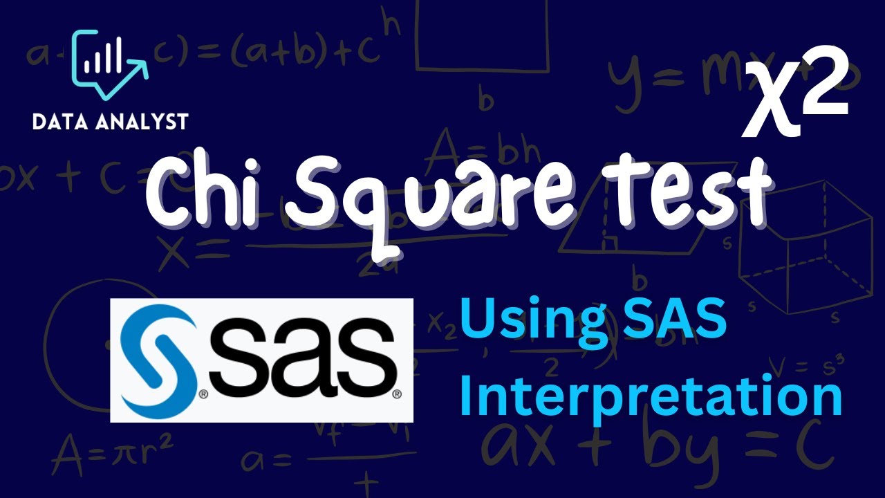 Chi square Test using SAS | with interpretation #chisquaretest