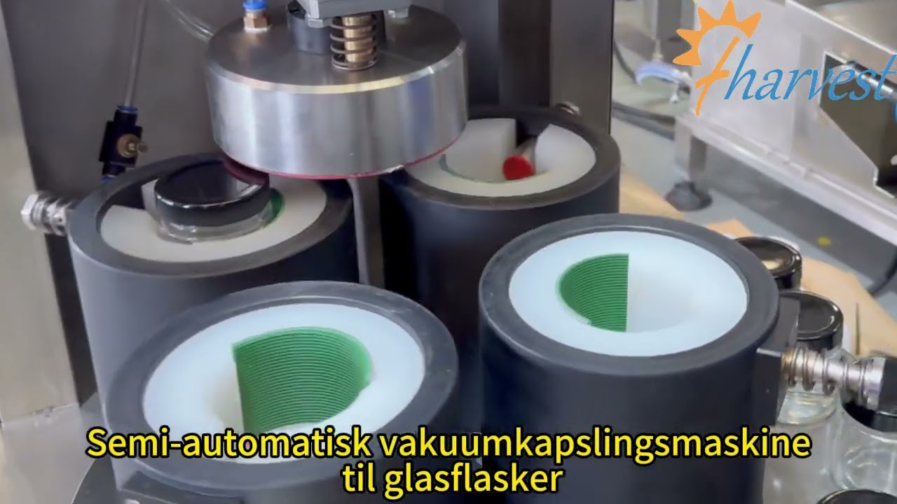 Halvautomatisk vakuumkapslingsmaskine til glaskrukker, manuel vakuumkapslingsmaskine til glasflasker