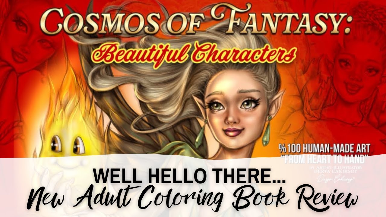 NEW Adult Coloring Book from Derya Cakirsoy -  Lets Review
