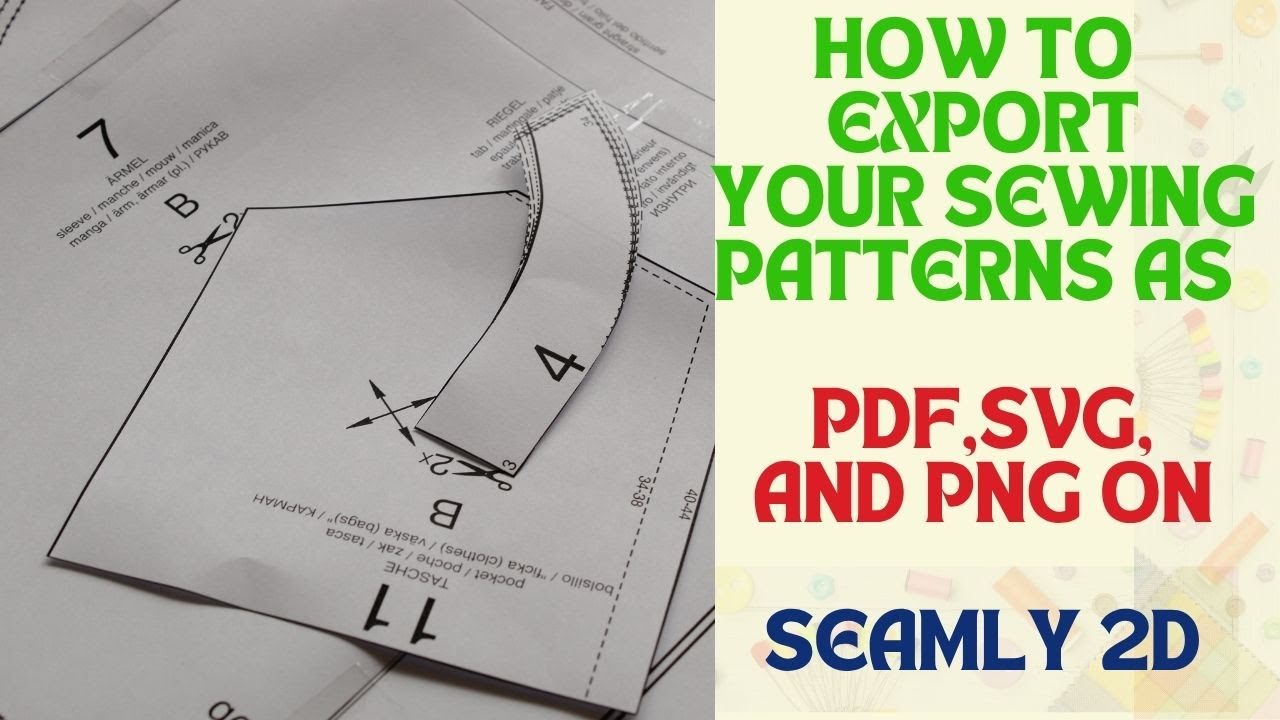 How to Save and Export Your Seamly2D Pattern as PDF, PNG, or SVG