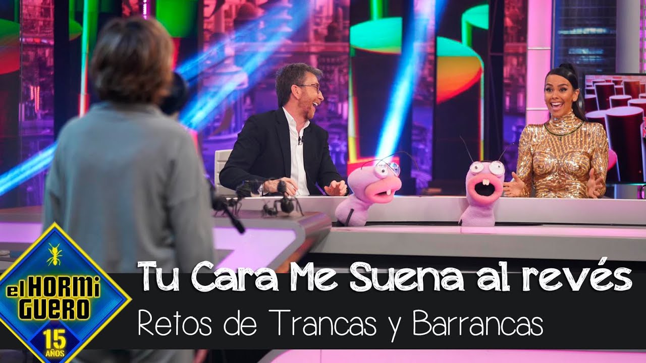 Cristina Pedroche alucina con las voces de 'Tu cara me suena al revés' - El Hormiguero