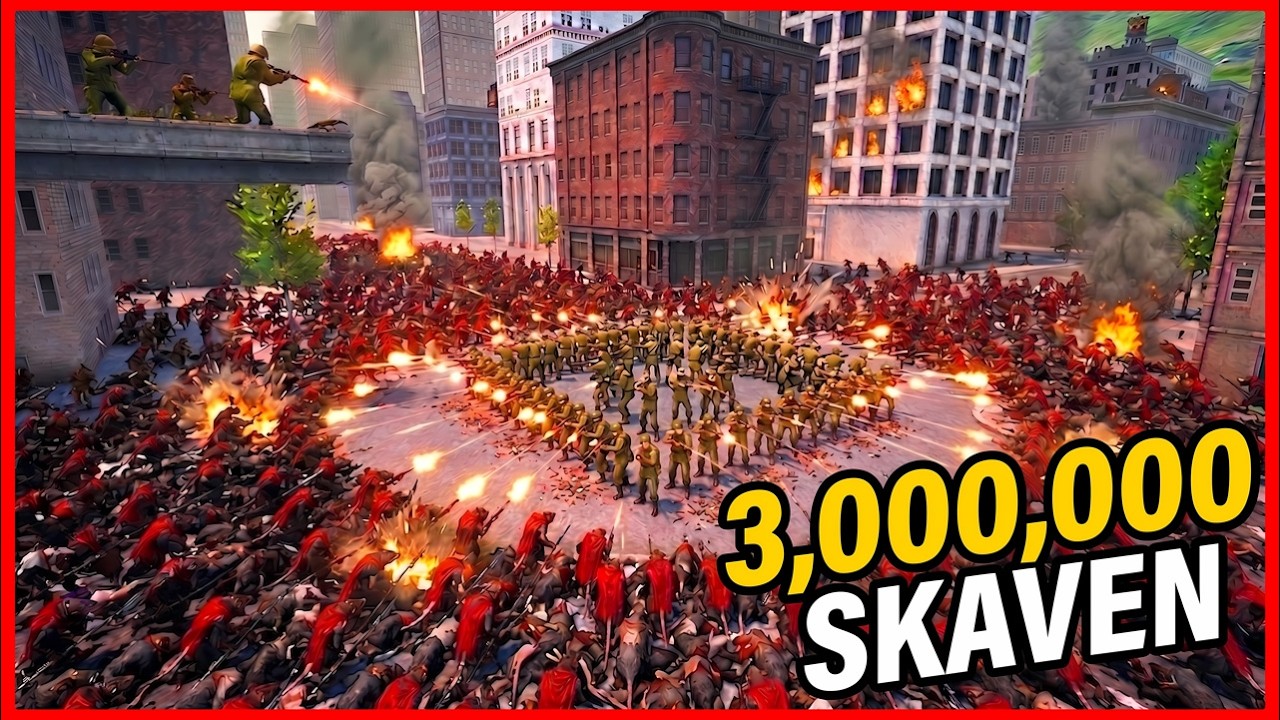 3 Million Skaven Swarm vs Modern Military - Ultimate Epic Battle Simulator 2 UEBS 2 (4K)
