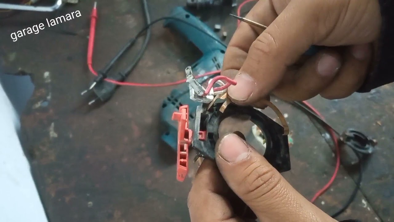 اصلاح مثقاب كهربائي يدور في جهة واحدةSingle-sided electric drill repairبالتفصيل