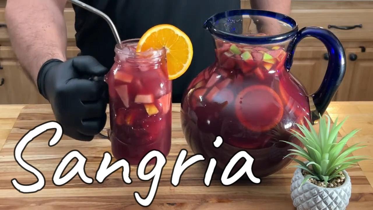 SANGRIA de frutas la mejor sangria de frutas que vas a probar (how to make Delicious Sangria)