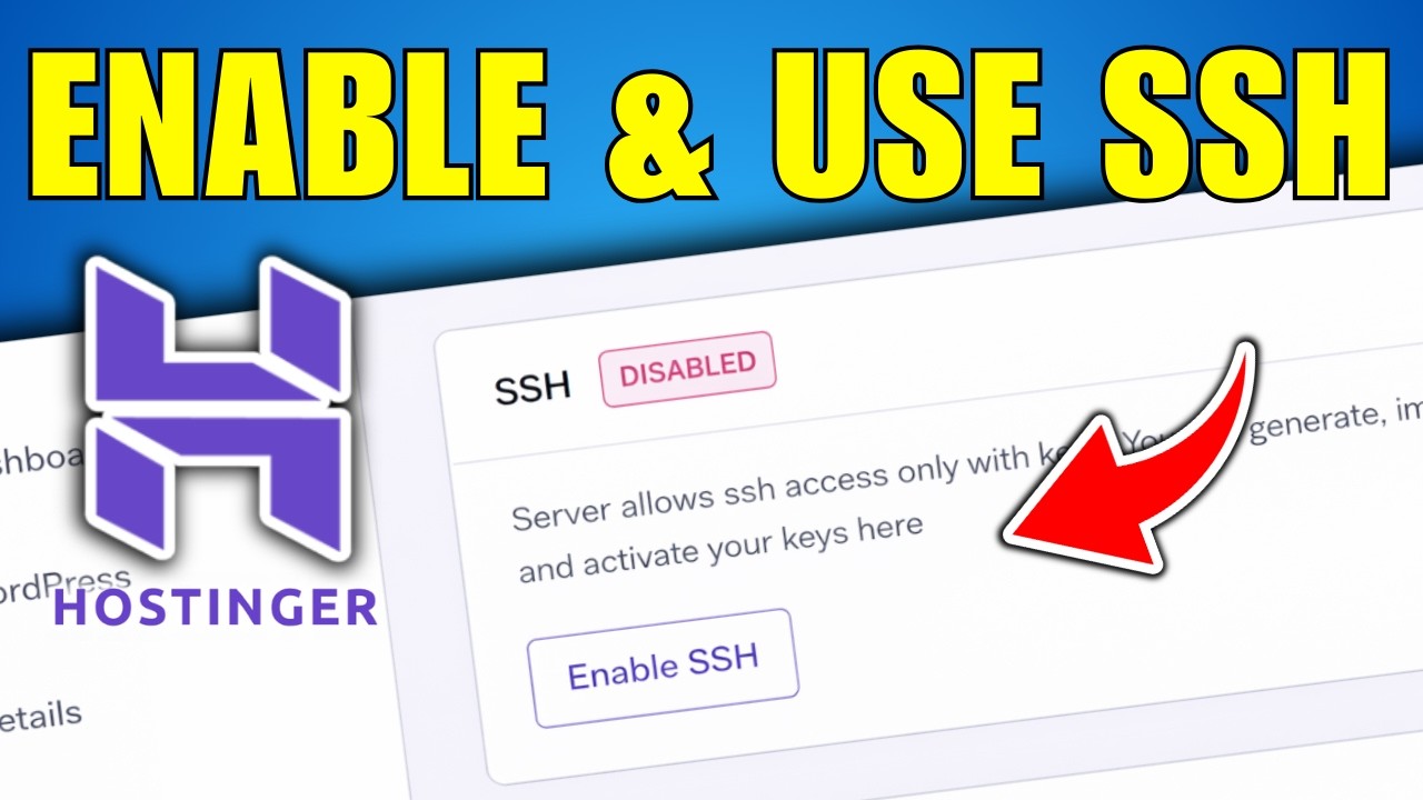 How To Enable & Use SSH in Hostinger (2026)