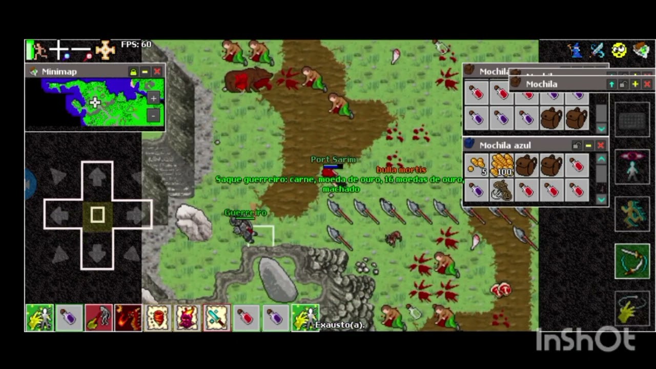 THIRUS 2D MMORPG - MAGE LVL 30 - HUNT GUERREIRO/CONTRABANDISTA 