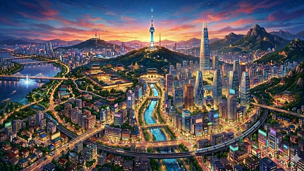 같은 하늘, 다른 색깔의 꿈(AI 자작곡, 편하게 듣는 음악)