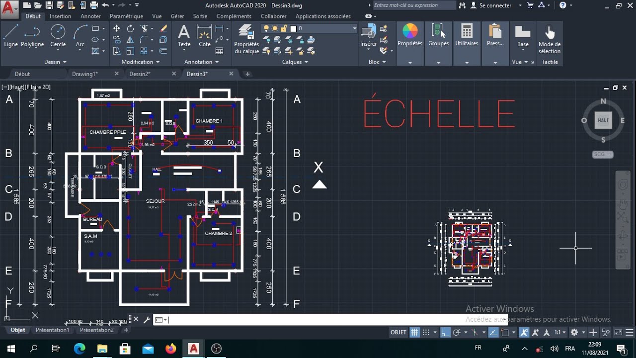Mettre à l'Échelle un Plan sur AutoCAD