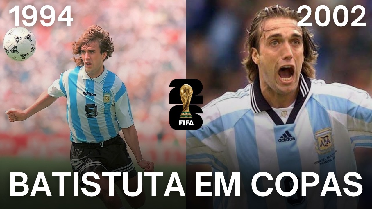 O Matador que Fez o Mundo Tremer 🇦🇷🔥#batistuta #futebol #copadomundo #argentina #futebolraiz