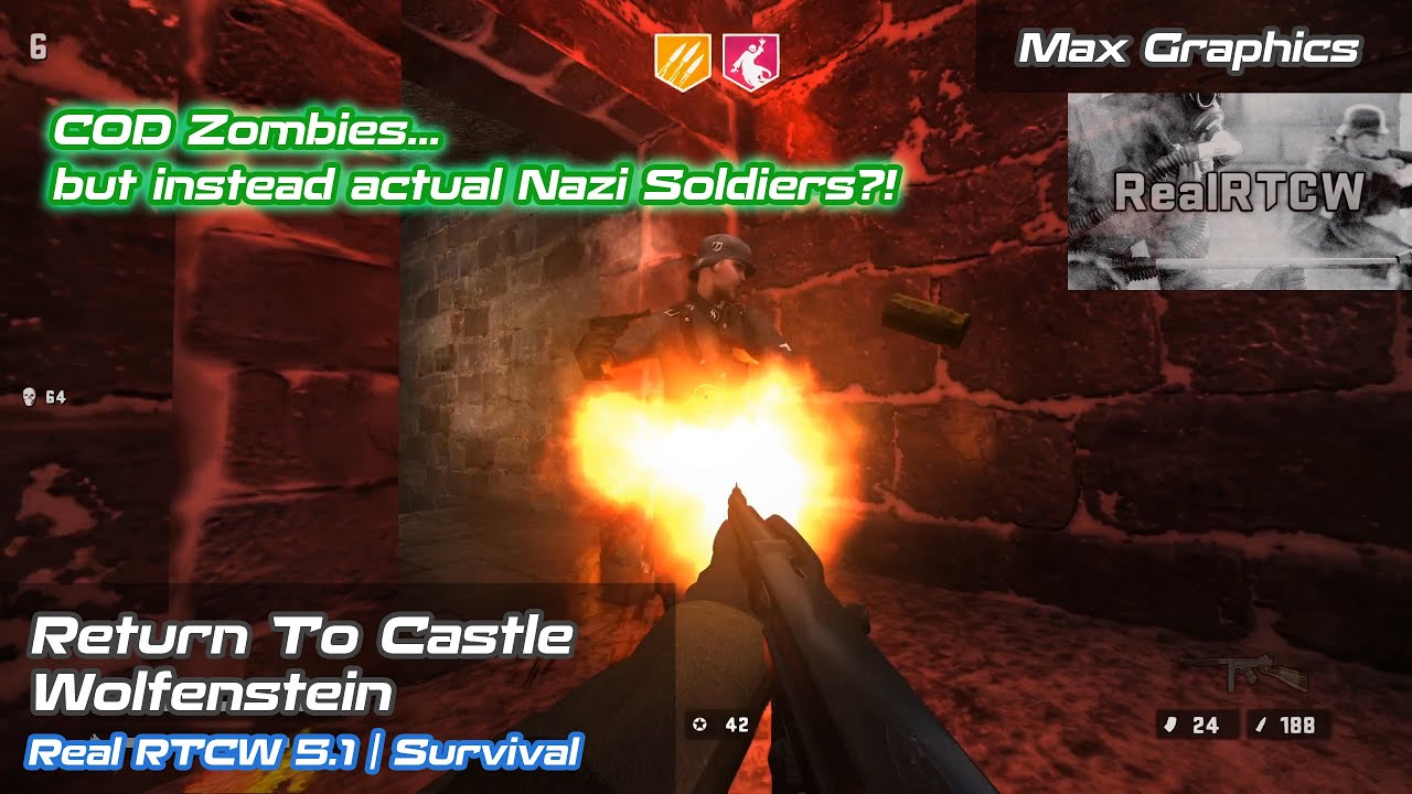 COD Zombies... but instead Nazi Soldiers?! | Wolfenstein | Screen Space Raytracing, Real RTCW