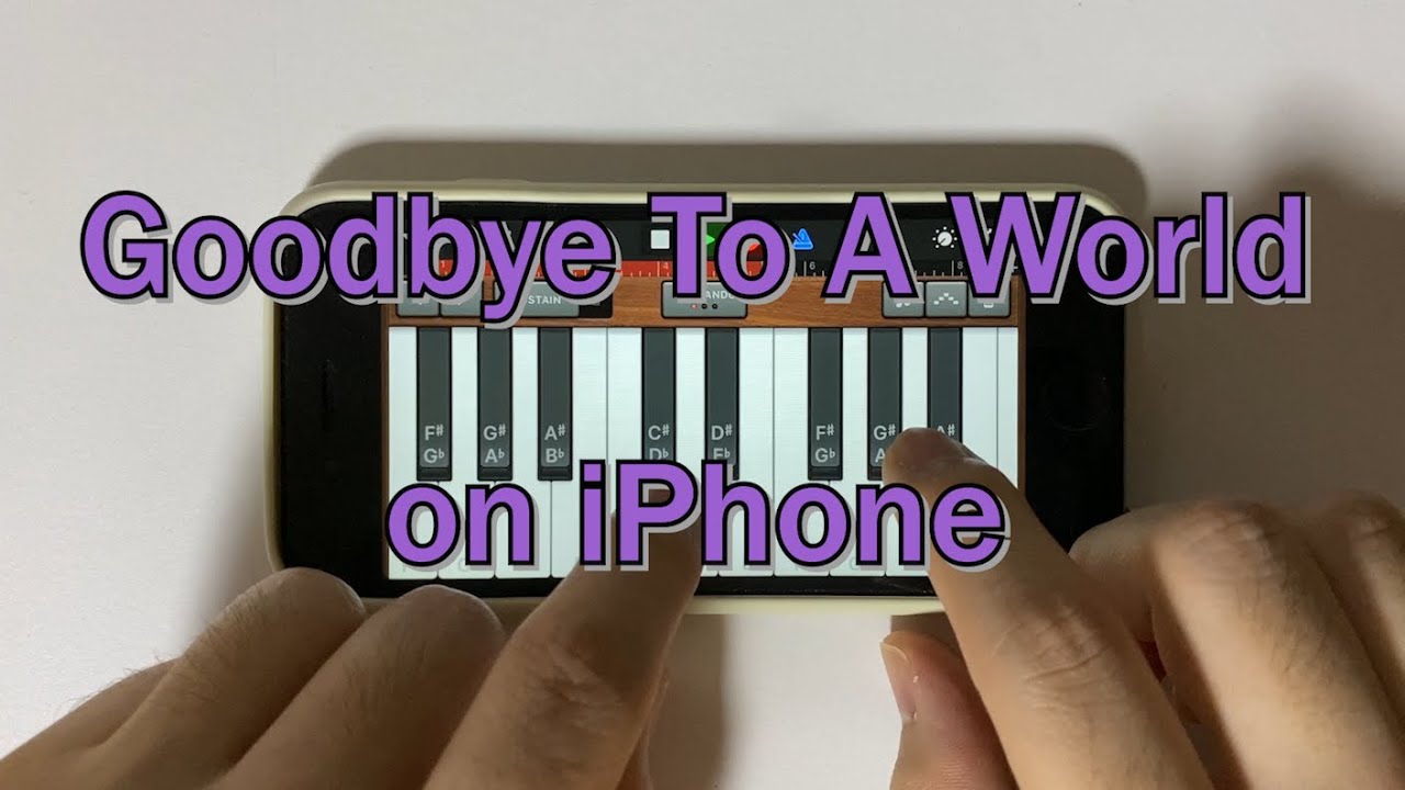 Porter Robinson - Goodbye To A World (Sad Among Us Song) on iPhone (Garageband)