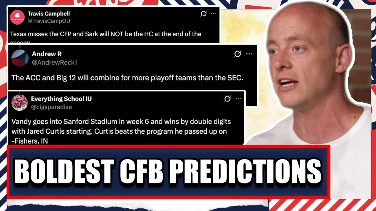 Boldest CFB Predictions For 2026 - Josh Pate's College Football Show