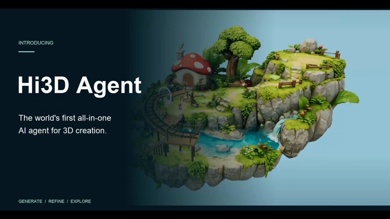 Meet Hi3D Agent &mdash; the world&rsquo;s first all-in-one AI agent for 3D creation