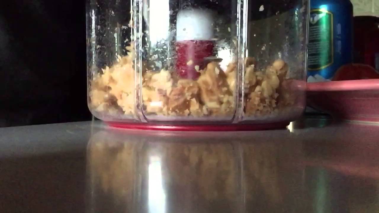 Zyliss Easy Pull Food Processor Chopping Almonds in Slow-Mo