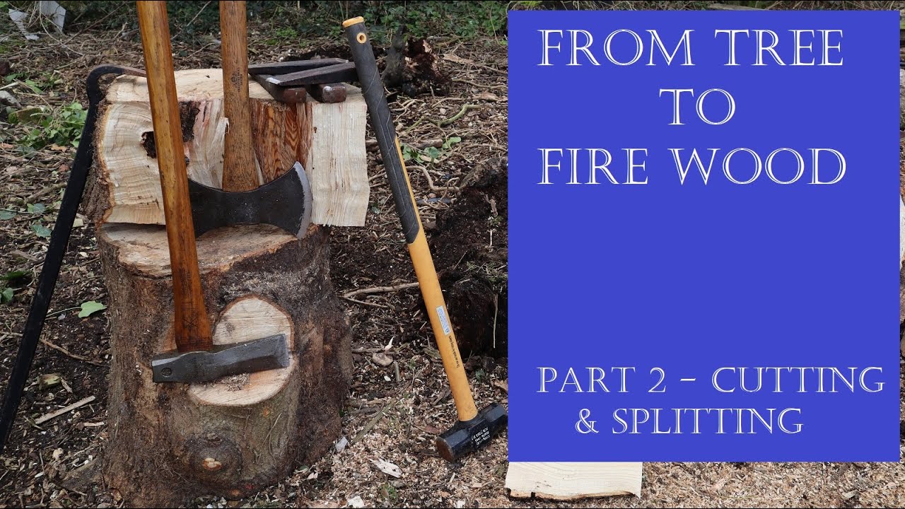 Processing a tree for fire wood (Home firewood part 2)