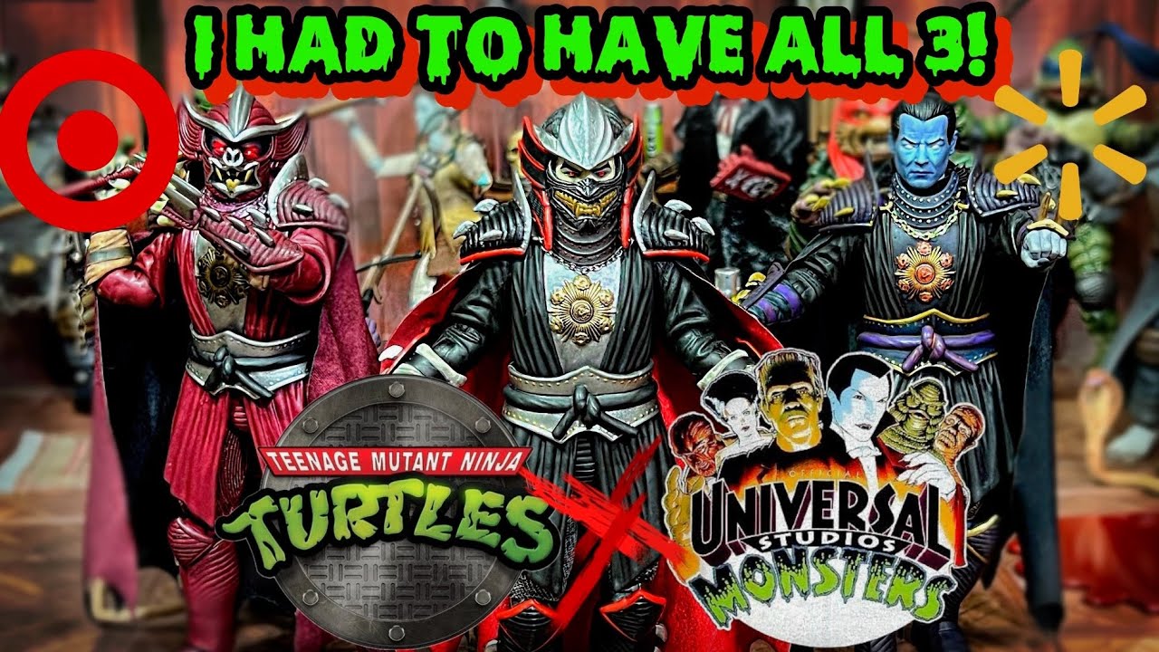 Обзор всех версий NECA Shredder в образе Дракулы TMNT x Universal Monsters. Эксклюзивы Target и W...
