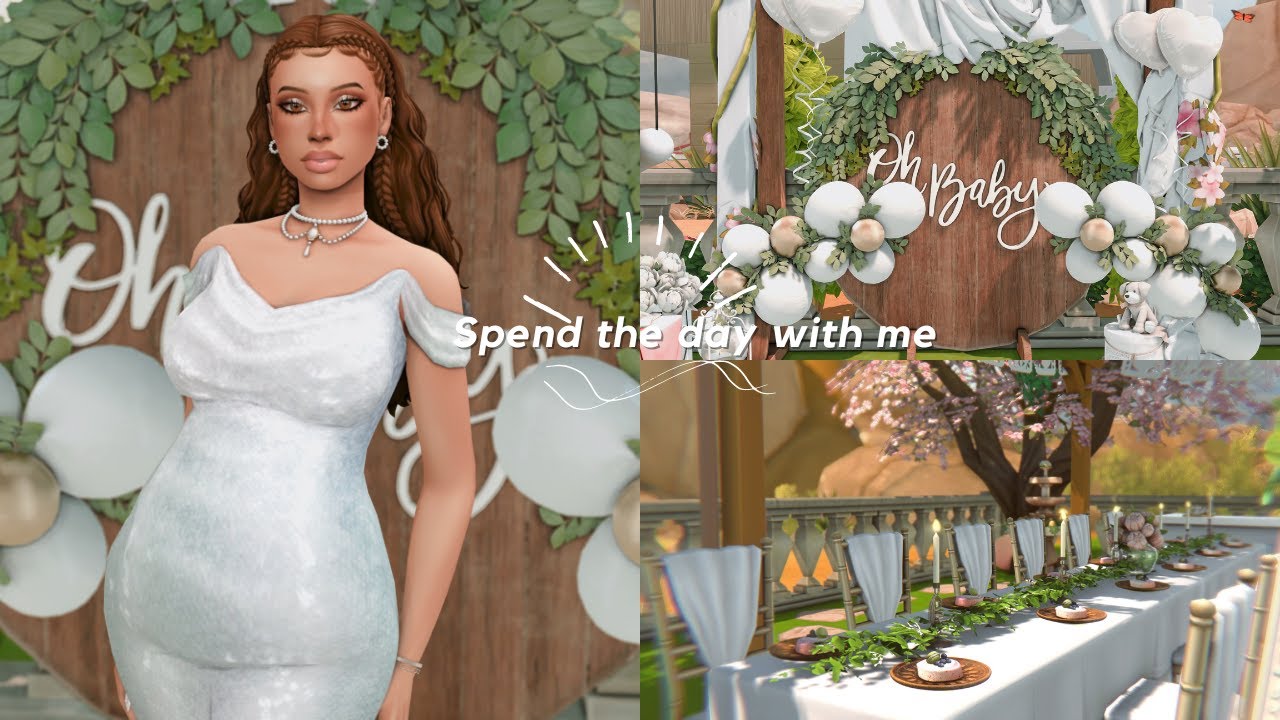 Spend the day with me | SIMS 4 VLOG: The baby shower
