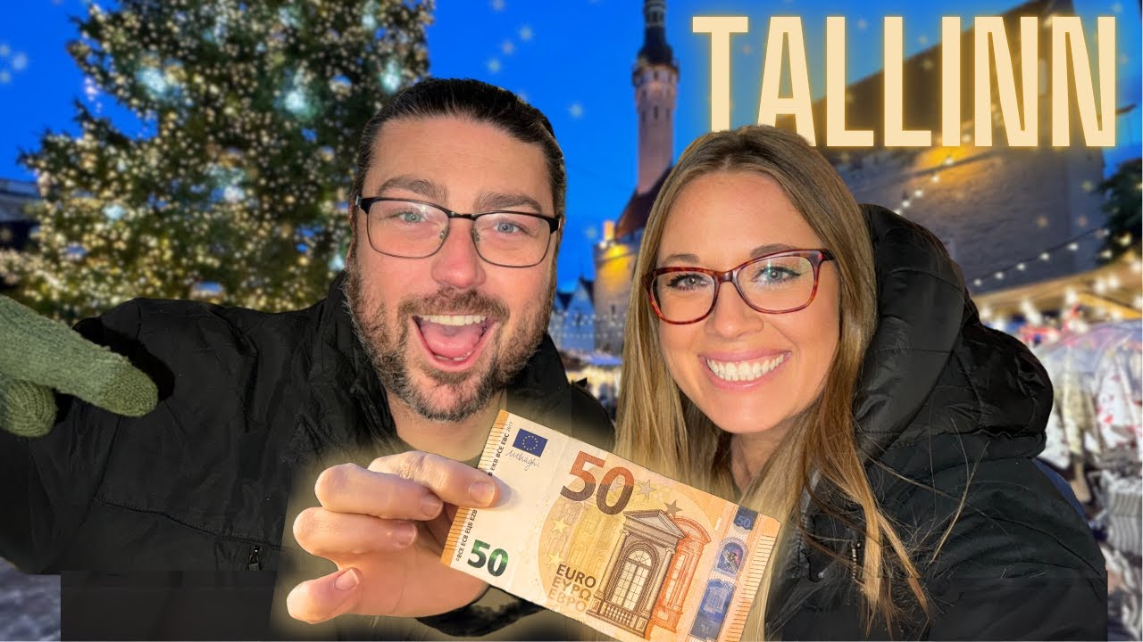 ESTONIA!! €50 Christmas Market FOOD Tour in TALLINN! 🇪🇪