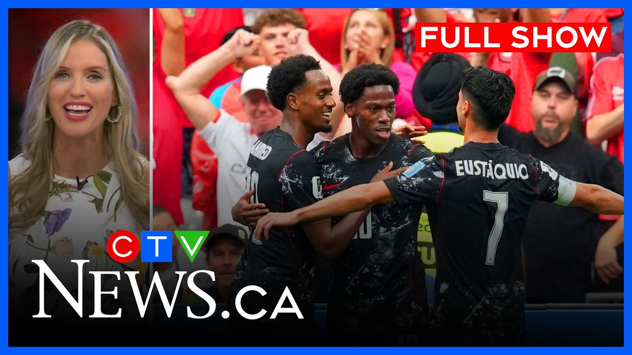 Джонатан Дэвид делает хет-трик на Чемпионате мира | CTV News Ottawa в 23:30 за 19 июня 2026 г.