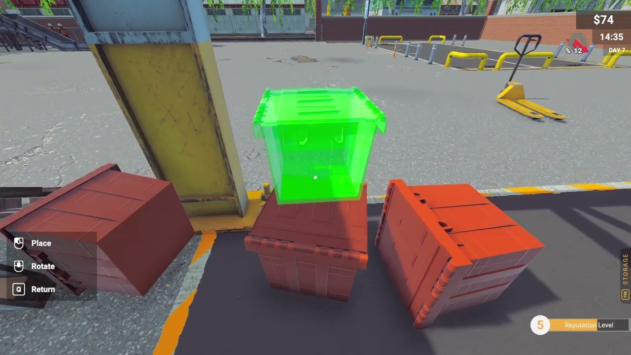 I can't use the Pallet Jack Recycling Simulator Ep 2