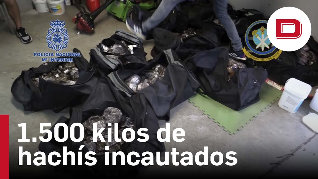 Tres detenidos y 1.500 kilos de hachís incautados en San Vicente dels Horts (Barcelona)
