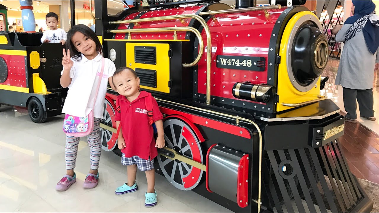 Naik Kereta Api tut tut tut | Kenzo sighseeing in BXchange Mall | Naik Kereta Keliling Mall