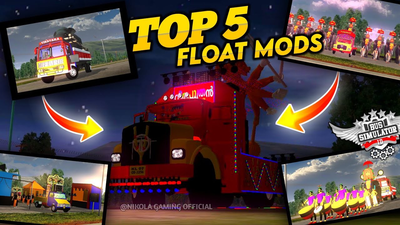 BUSSID TOP 5 FESTIVAL MODS IN BUS SIMULATOR INDONESIA | DOWNLOAD LINK IN DESCRIPTION #bussidmods
