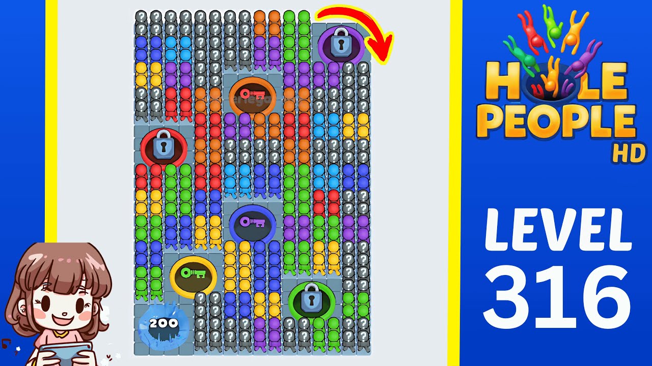 Hole People Level 316 Solution Walkthrough
