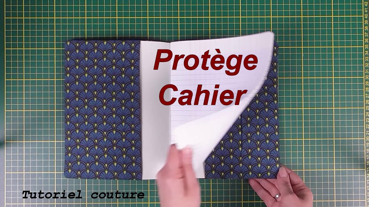 Tuto protège cahier en tissu