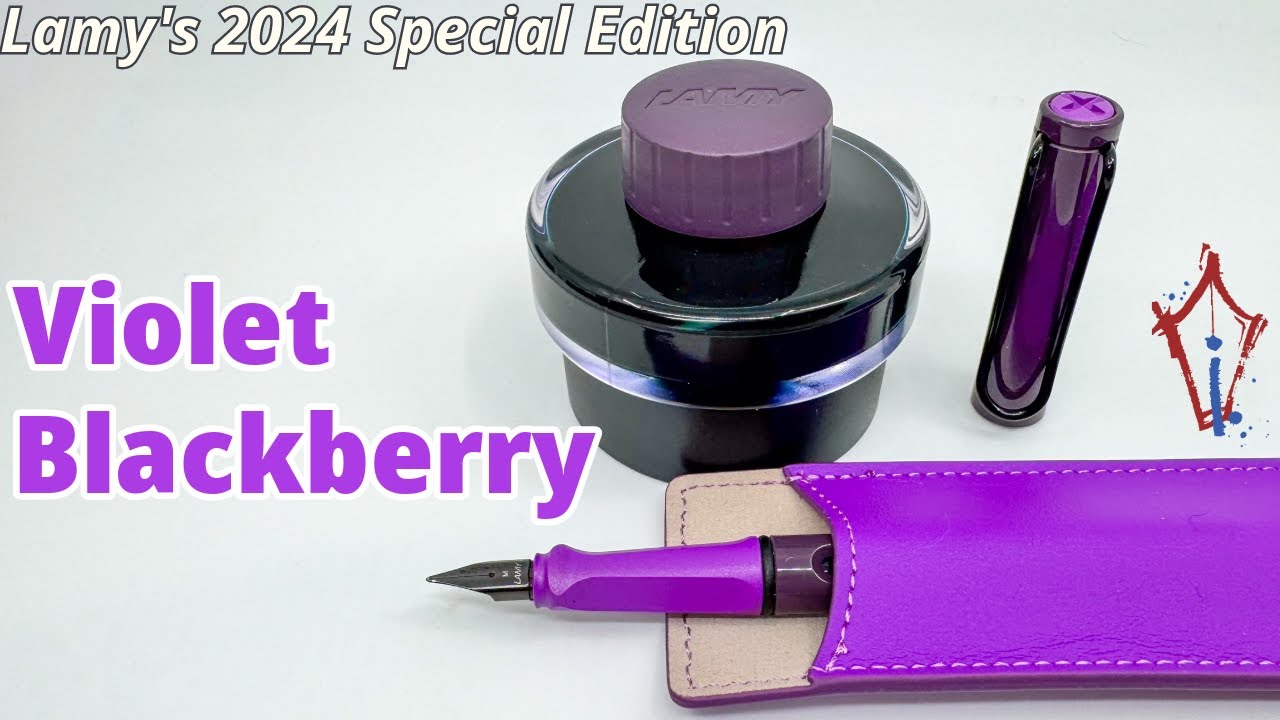 Lamy's 2024 Special Editions: Violet Blackberry Ink and Fountain Pen!