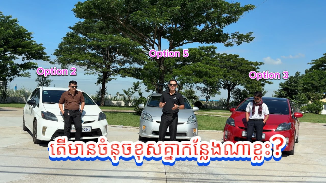 Toyota Prius 2010 Option 2,3,5 ខុសគ្នាចំនុចណាខ្លះ?