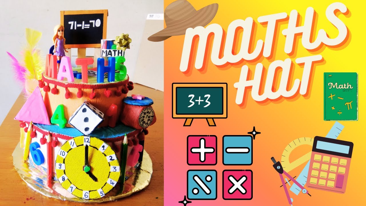 MATH HAT- part 4 | CAKE MATHS HAT| How to make MATH HAT