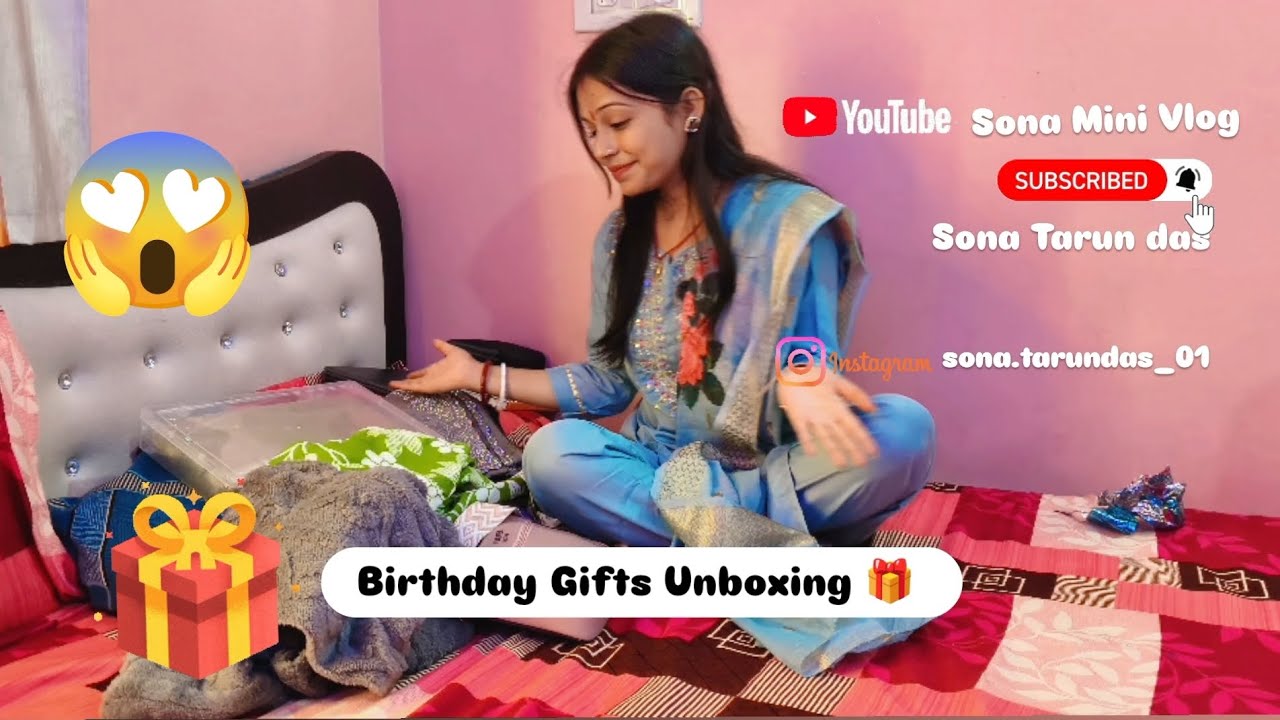 🎁🎉🥳My Birthday Gifts Unboxing #ytvideos #birthdaycelebration #gifts #minivlog #video #youtube 🎂🤪🤣🥰😍 