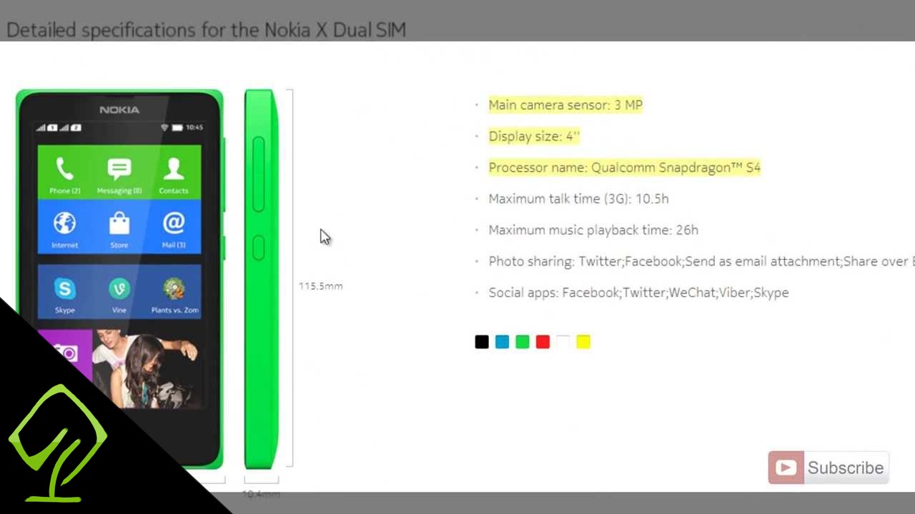Quick Review Of Nokia X [Nokia 1st Android Mobile Phone]