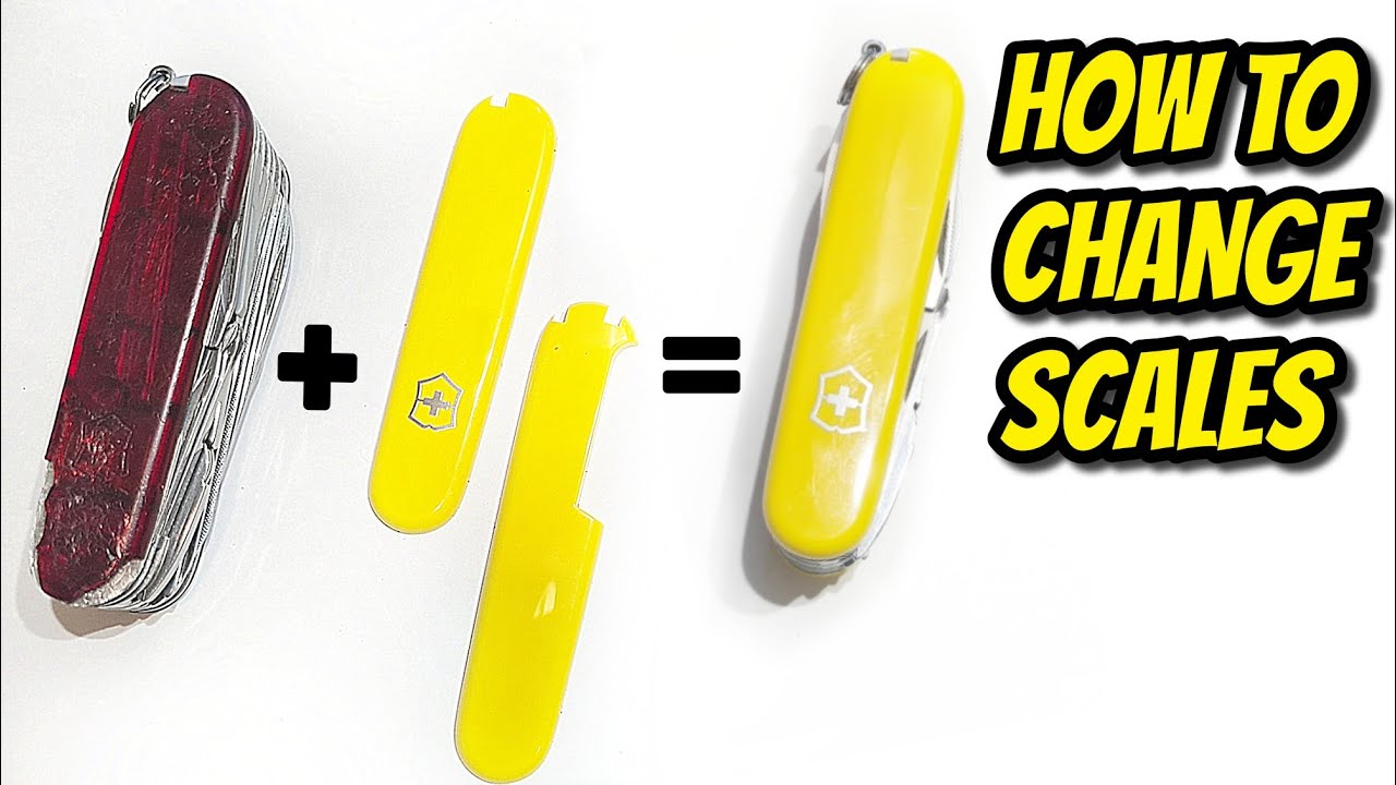 How to change Swiss Army Knife Handles / Scales | Change Victorinox Knife Scales