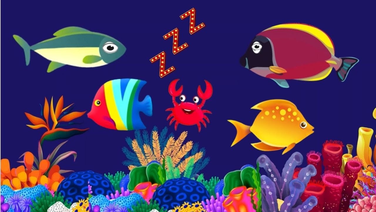 Bedtime Lullaby for Babies, Kids & Parents 😍 Animation🐟Fish lullaby🐟Calming Fishes #104 #babyslee