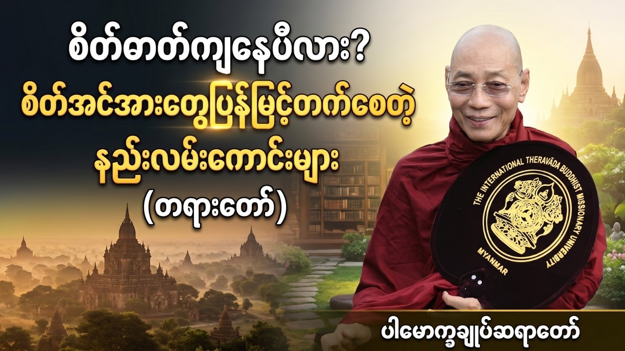 စိတ်ဓာတ်ကျနေပီလား စိတ်အင်အားတွေပြန်မြင့်တက်စေတဲ့နည်းလမ်းကောင်းများတရားတော်နာယူပါ #ပါချုပ်ဆရာတော်ကြီး